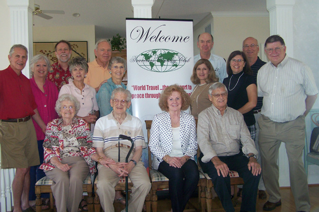 Standing: Aaron and Sandi Lubin, Steve and Anna Clift, Richard and Cora Lee Brannon, Debra and Denny Grandle, Vicki and Paul Poecker and Charles Merkel. Seated: Dolena and Walter Kann; Judith and William Henderson-Cleland.