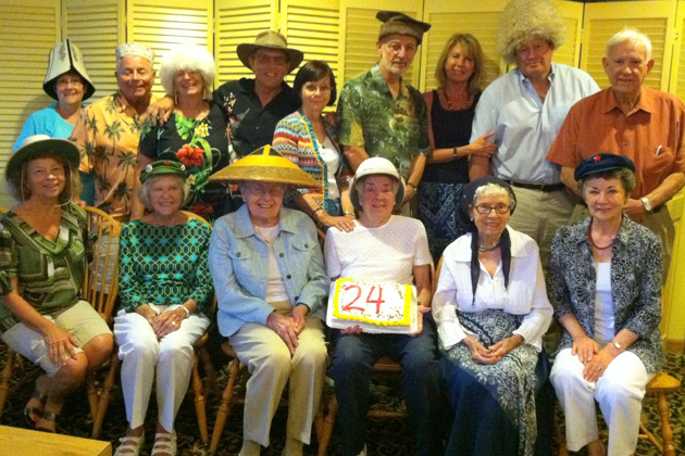 Colorado TCC members gathered in July 2013. Front row, left to right:  Nancy Mikoda, Joan Madrid, Darlene Jamison, Bonnie O’Leary, Del Samac-Townsend and Sandy Dungan.  Back row, left to right: Phyllis McGuire, Bill Fox, Sally Rock, Dale Goin, Barbara Jackson, David Van Treuren, Deanna Quinlan, Patrick Quinlan and Al Brown.