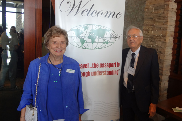 Althea Kifer and Don Phillip enjoy the reception at the June luncheon-meeting at Seasons 52 in Santa Monica.
