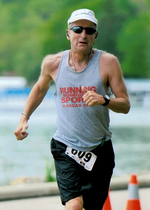 Steve Fuller, Area Coordinator In Kansas City, is pictured running the marathon in Switzerland.