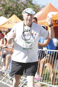 Jay Foonberg of Beverly Hills began running at age 56 and did his first marathon on a bet, which he lost.