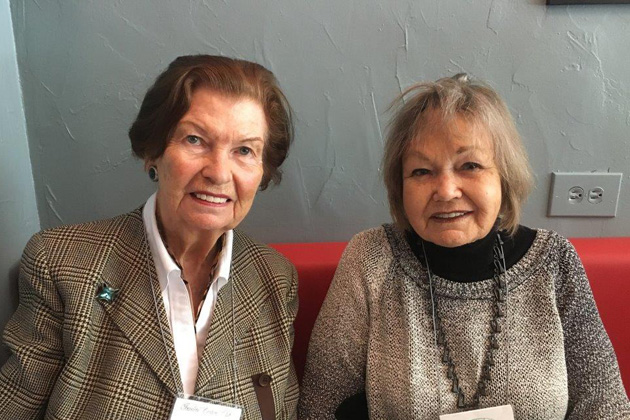 Adriana Vink and Doris Chernik at the New York lunch.