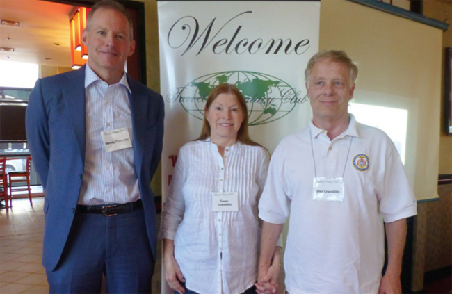 The Denver chapter extends a warm welcome to new members (l-r) Monty Cleworth, Gwen Cramblitt, and Don Cramblittl