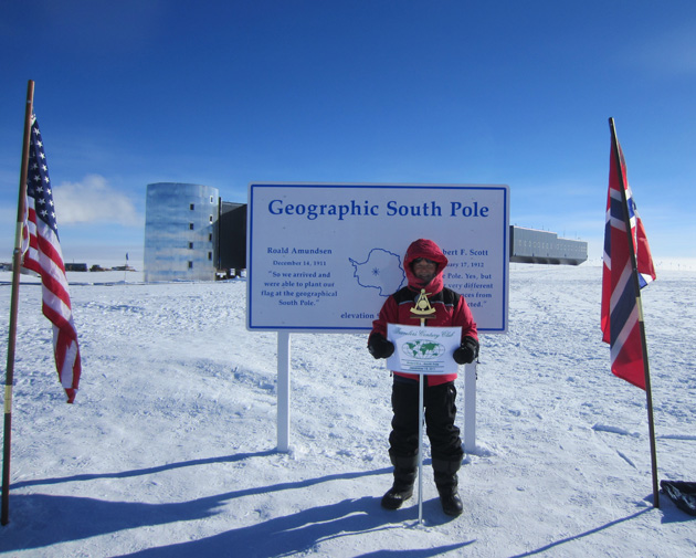 Don Parrish at the South Pole