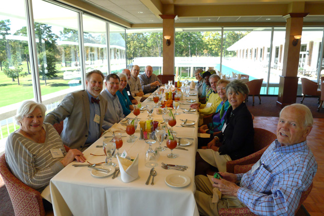 Arkansas members and guests enjoying a November 2013 luncheon  at the Pleasant Valley Country Club.