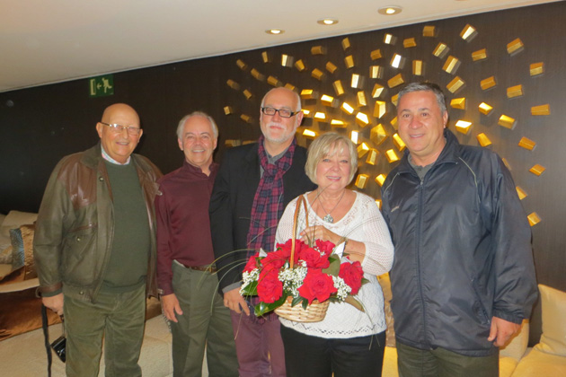 TCC President Michael Sholer and his wife, Carol, recently met with a group of international members in Barcelona, Spain. Pictured from left to right are Juan Pons, Michael Sholer, Martin Garrido, Carol Sholer and Jorge Sanchez.