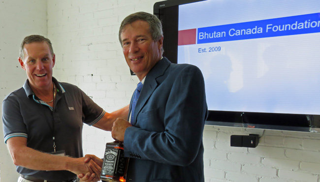 Guest speaker Sam Blyth, Chairman of the Bhutan Canada Foundation and Honorary Consul of Bhutan to Canada