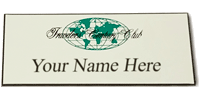 Engraved Name Tag With Magnetic Backing
