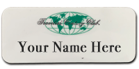 Engraved Name Tag with Magnetic Backing